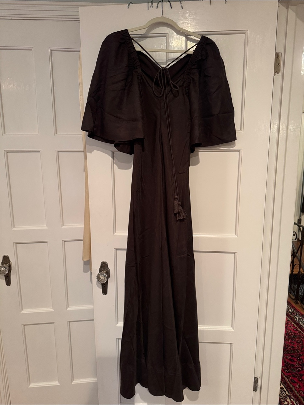 Banana Republic Viscose-Linen Flutter-Sleeve Maxi Dress 873148 - Picture 7 of 11